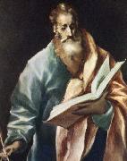 GRECO, El Apostle St Matthew painting